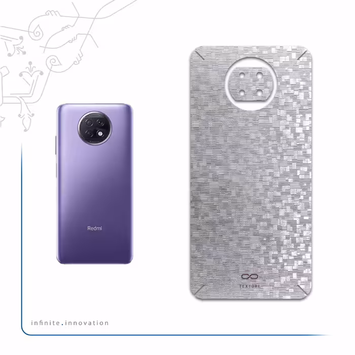 برچسب پوششی ماهوت مدل Silver-Silicon مناسب برای گوشی موبایل شیائومی Redmi Note 9T