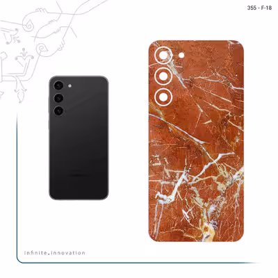 برچسب پوششی ماهوت مدل Red Marble مناسب برای گوشی موبایل سامسونگ Galaxy S23 Plus