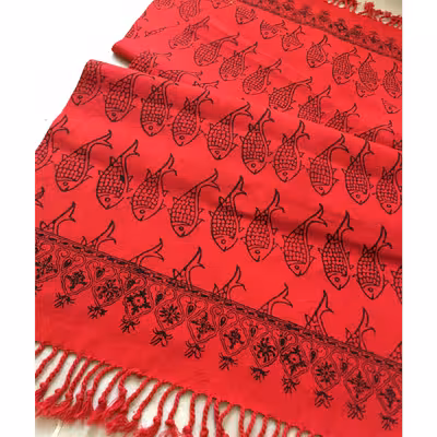 رانر قلمکار طرح ماهی کد 40.120