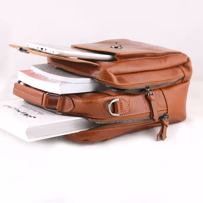 کیف رودوشی چرم یلسان مدل رهام کد RHM-043-GLGP