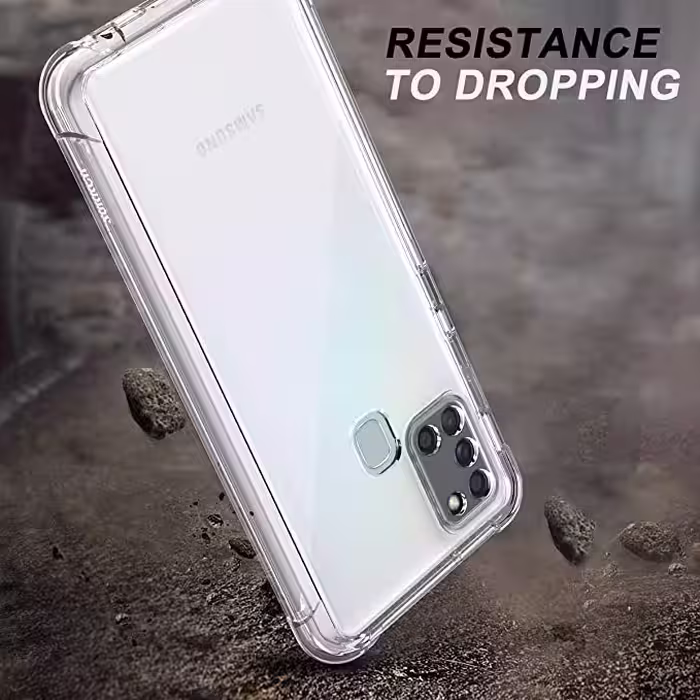 کاور مدل ژله ای مناسب برای گوشی موبایل سامسونگ Galaxy A21s به همراه محافظ لنز دوربین