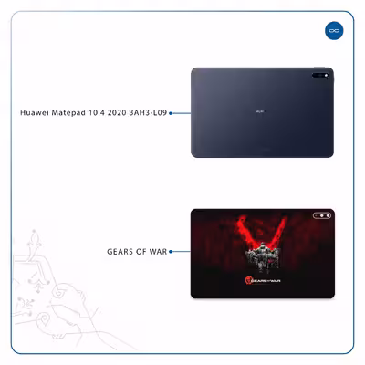 برچسب پوششی ماهوت مدل Gears-Of-War-Game مناسب برای تبلت هوآوی Matepad 10.4 2020 BAH3-L09