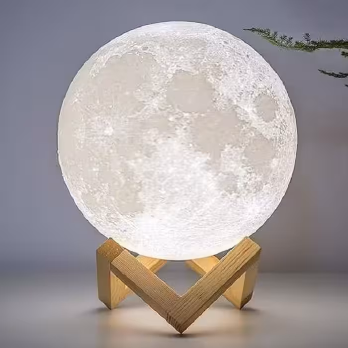 آباژور رومیزی مدل کره ماه L1