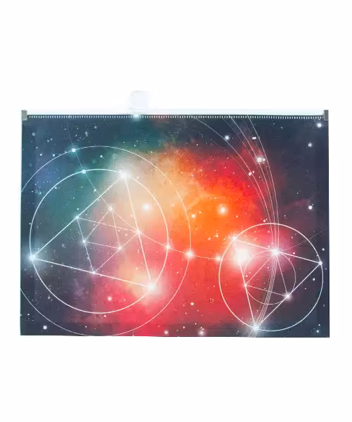 پوشه فانتزی شاینی زیپ کیپ سایز A4(12عددی)