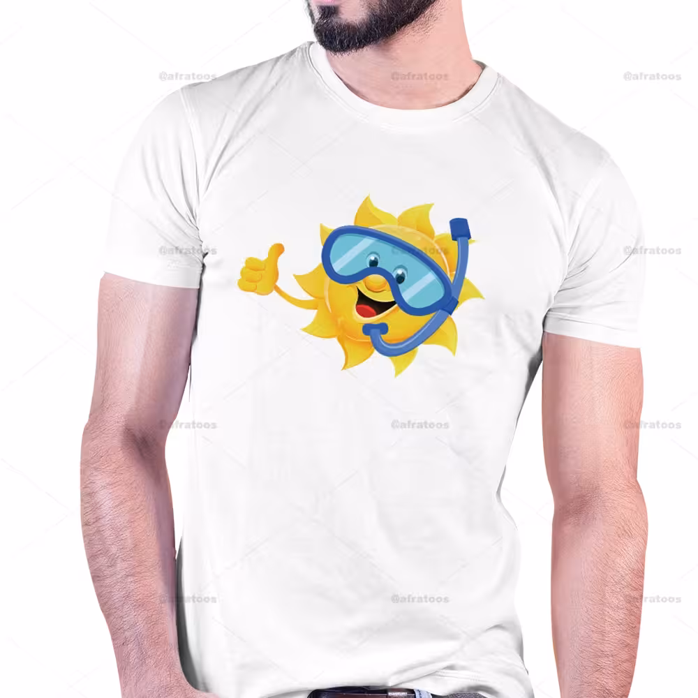 تیشرت با عکس خورشید خندان کد 234