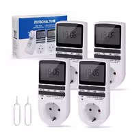 پک چهار عددی پریز تایمر دار دیجیتالی برند Aulaya TM02