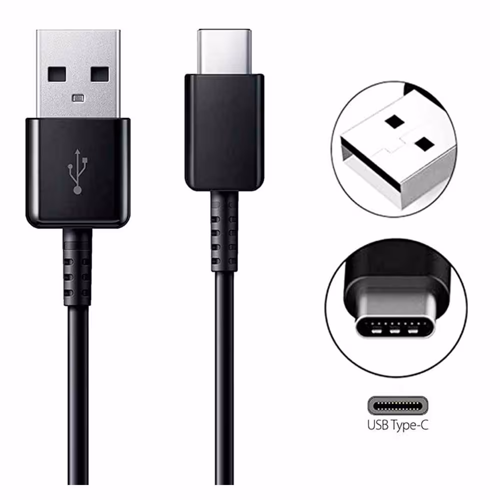 کابل تایپ سی Samsung S8 1m-کیفیت معمولی