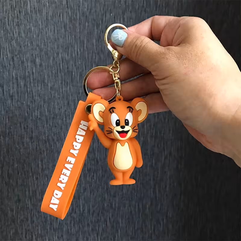 جاکلیدی سیلیکونی طرح تام و جری