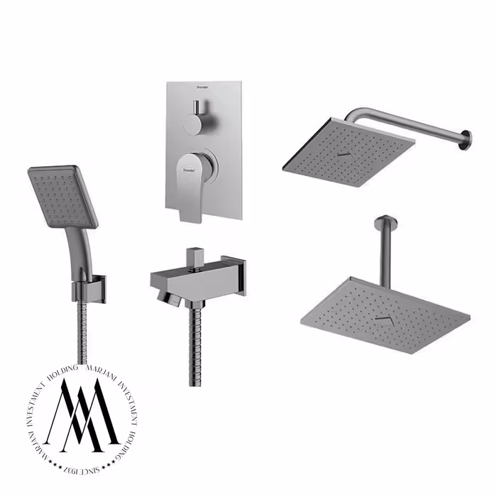 شیر حمام توکار شودر مدل رومرپلاس ABS تیپ 4 (کرومات)