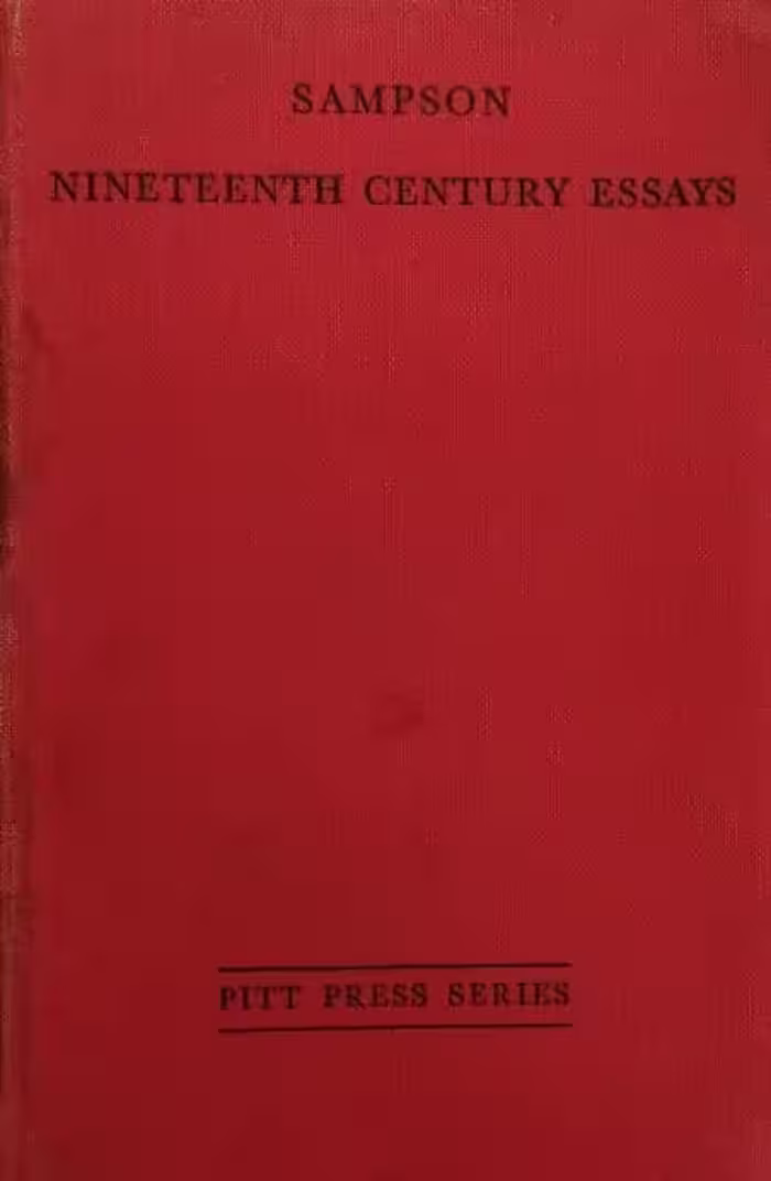 Nineteenth Century Essays | George Sampson