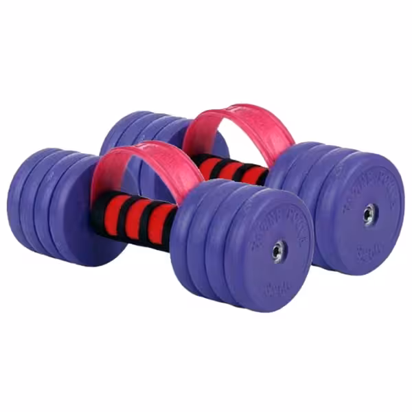 دمبل وزنه پویا مدل PVC03 وزن 3 کیلوگرم مجموعه 2 عددی