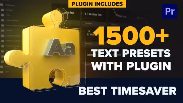 دانلود پلاگین پریمیر Text Presets