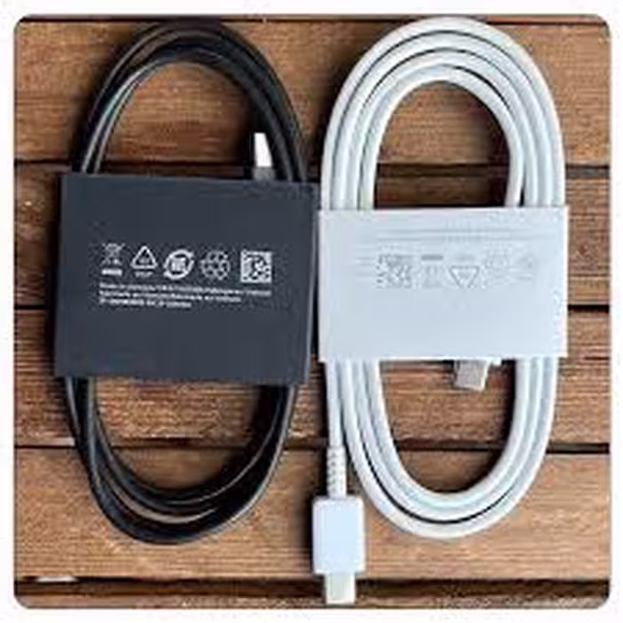 کابل شارژ اصلی سامسونگ S23 Ultra سفید