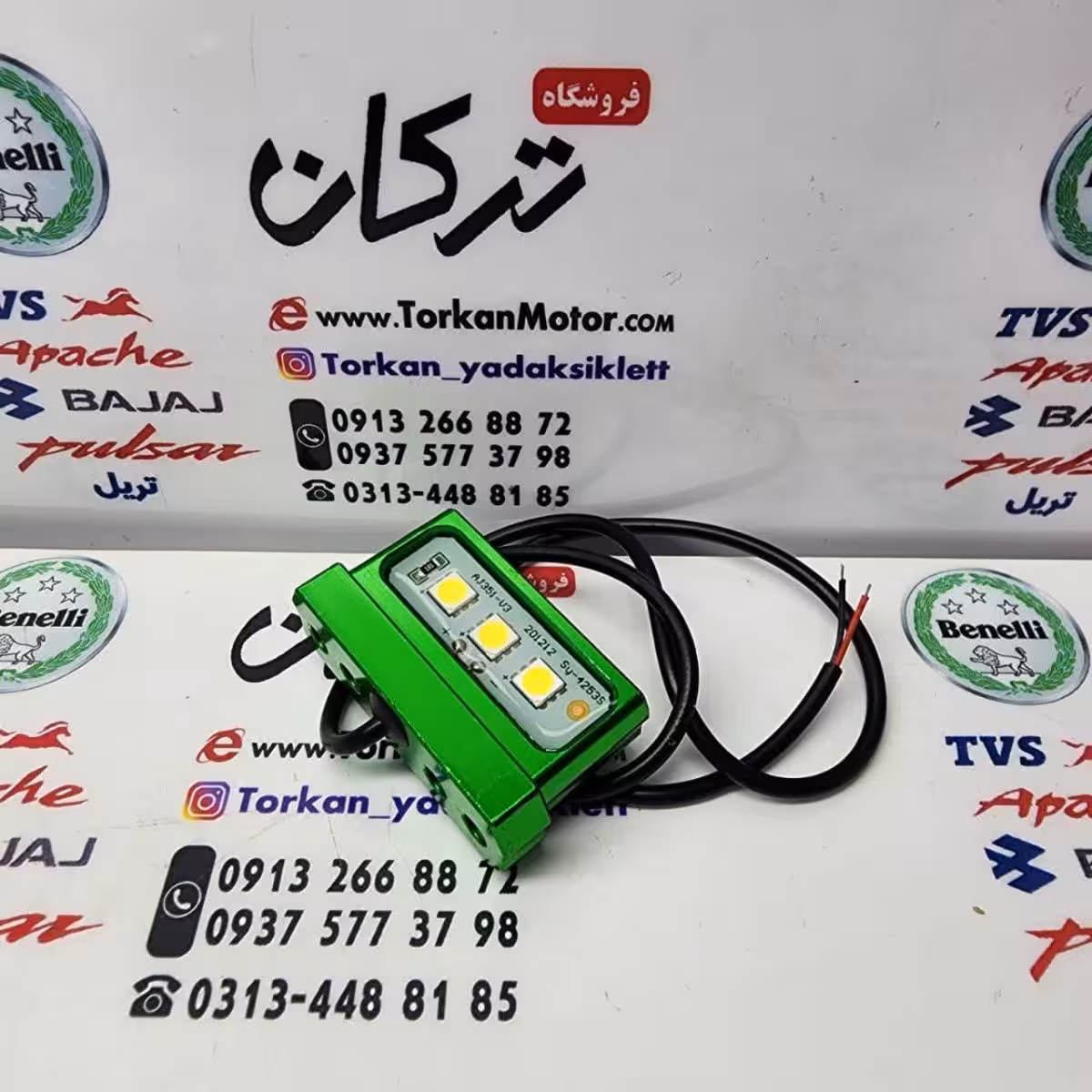 چراغ پلاک سبز مخصوص پایه پلاک های CNC