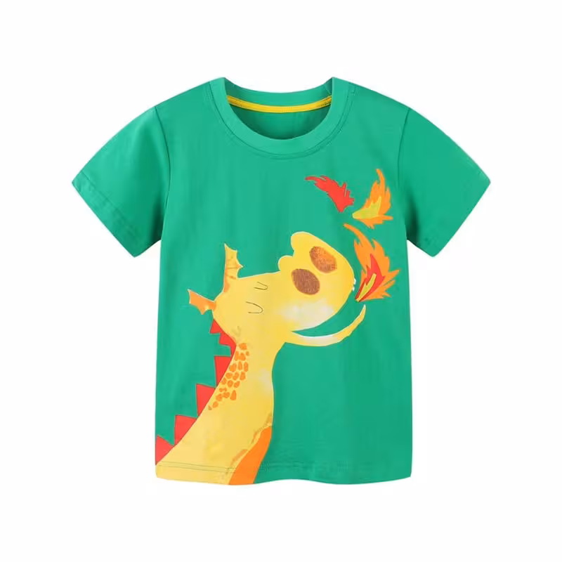 تیشرت آستین کوتاه بچگانه طرح دراگون