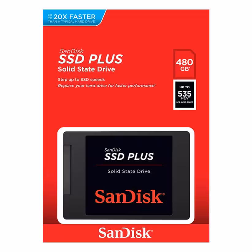 اس اس دی سن دیسک مدل SanDisk SSD Plus ظرفیت 480 گیگابایت