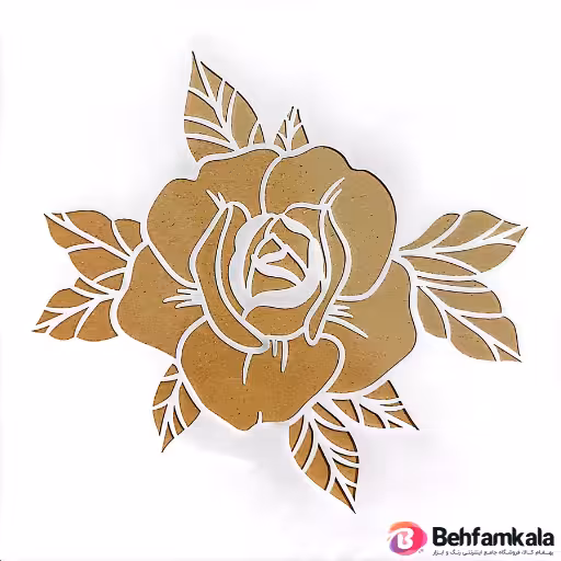 شابلون استنسیل طرح گل ابعاد 20*20