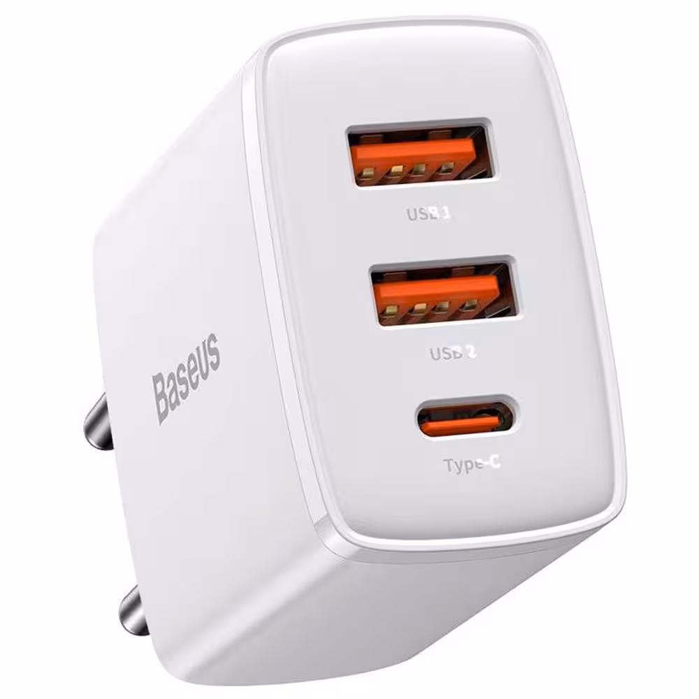 شارژر دیواری بیسوس Compact Quick Charger 2U C CCCP30UE توان 30 وات