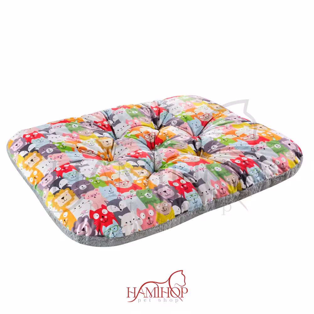 جای خواب سگ و گربه مدل بیضی سایز 4 vip طرح کله عروسک