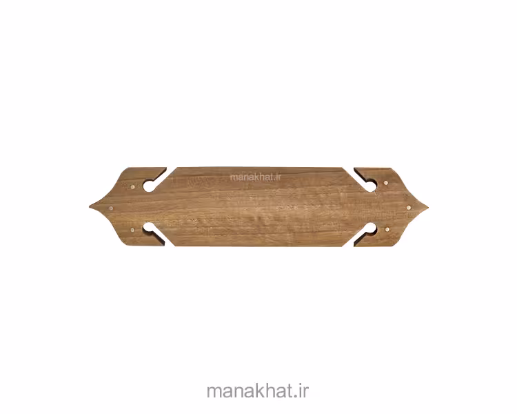 قط زن چوب گردو طرح دار سایز بزرگ