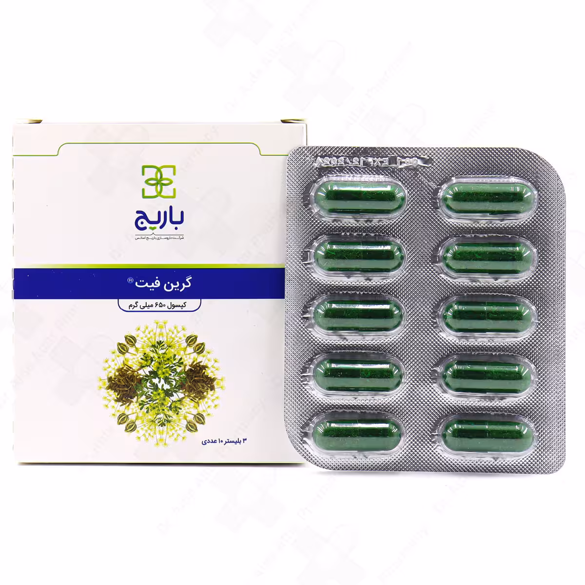 کپسول گرین فیت باریج اسانس 30عددی