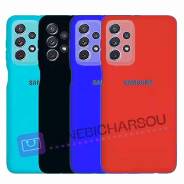 قاب سیلیکونی محافظ لنزدار سامسونگ مدل Samsung Silicone Cover for A72