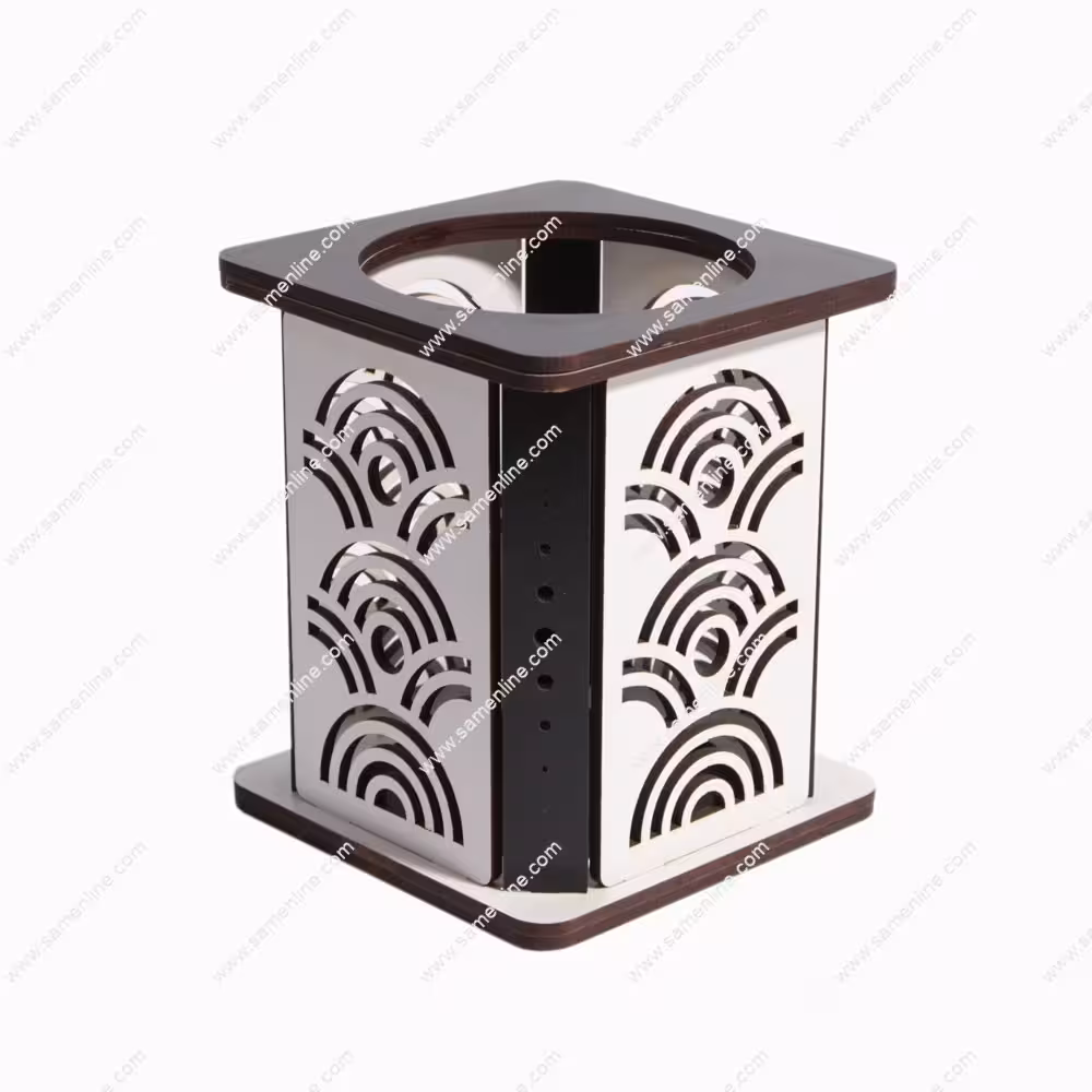 جا قلمی چوبی تخته سیاه رنگ سفید