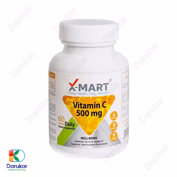 قرص ویتامین سی 500 میلی گرم ایکس مارت 60 عدد