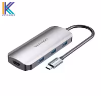 هاب USB-C to HDMI/USB 3.0×3/PD Docking Station 0.15M
