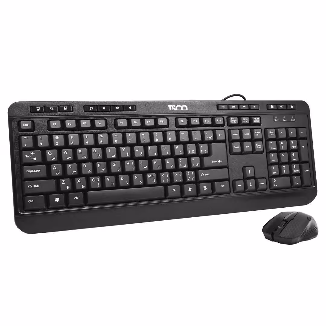موس و کیبورد سیم دار تسکو 8052