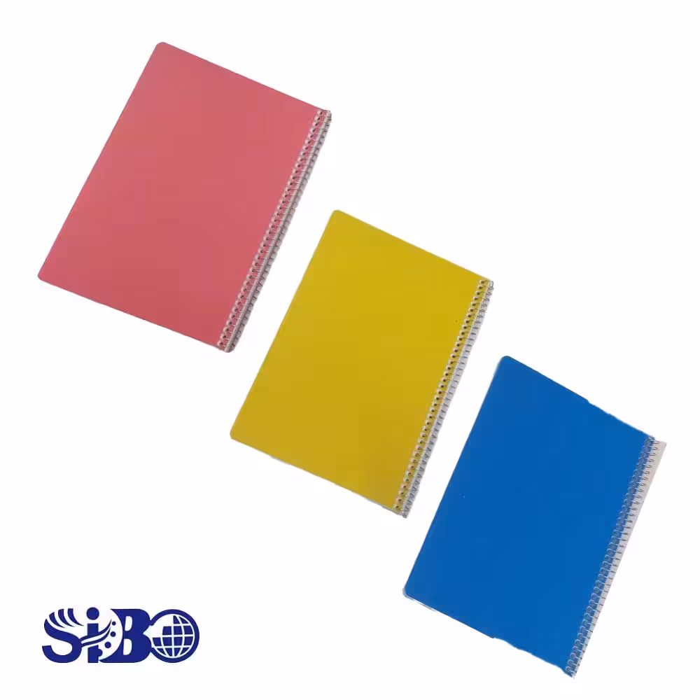 دفتر 50 برگ طلقی فنری جلد ساده