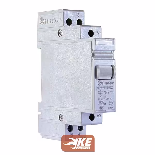 رله ضربه‌ای 24VDC دو باز 16 آمپر فیندر مدل 20.22.9.024.0000