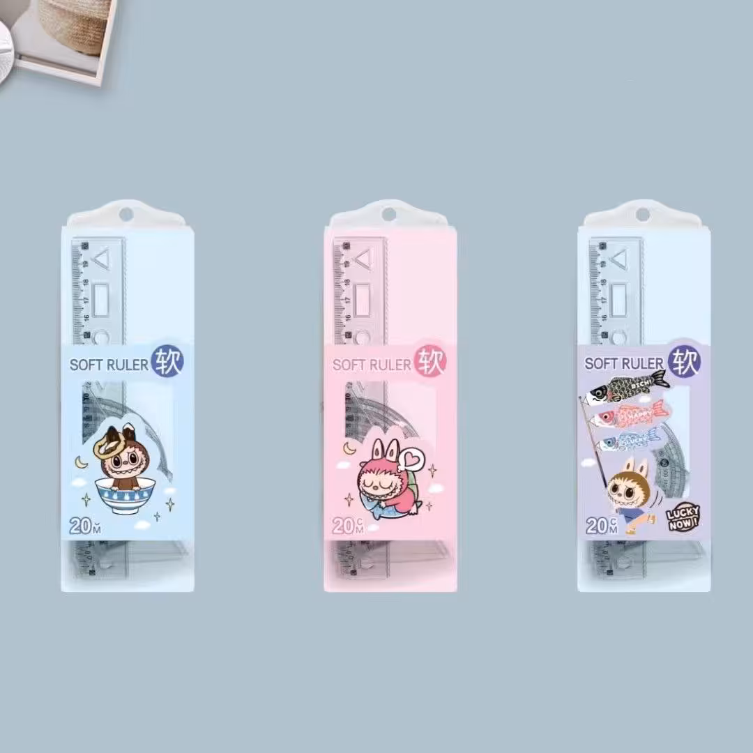 ست خط کش و گونیا خم شو لبوبو Labubu