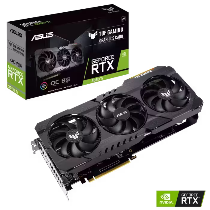 کارت گرافیک مدل RTX-3060TI 8GB OC TUF GAMING ASUS ایسوس