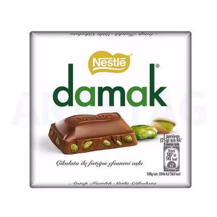 شکلات با مغز پسته داماک Damak نستله 63 گرمی
