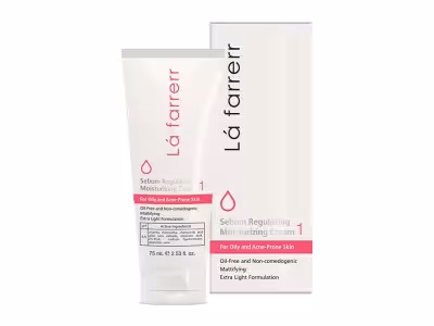 کرم مرطوب کننده و کنترل کننده چربی لافارر مخصوص پوست های چرب و مستعد آکنه La Farrerr Sebum Regulating Moisturizing Cream
