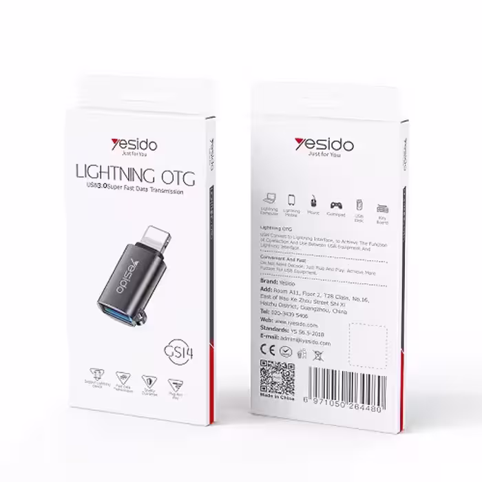 مبدل OTG لایتنینگ Yesido مدل GS14