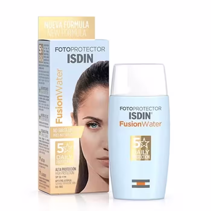 ضد آفتاب فیوژن واتر SPF50 ایزدین بی رنگ(50 میل) 100٪ اصل