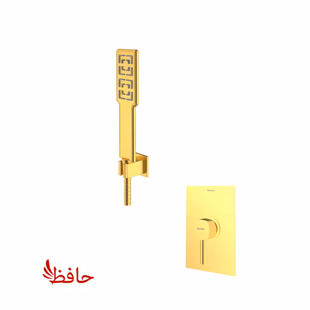 شیر حمام توکار شودر مدل رومر طلایی مات تیپ 2 BRASS
