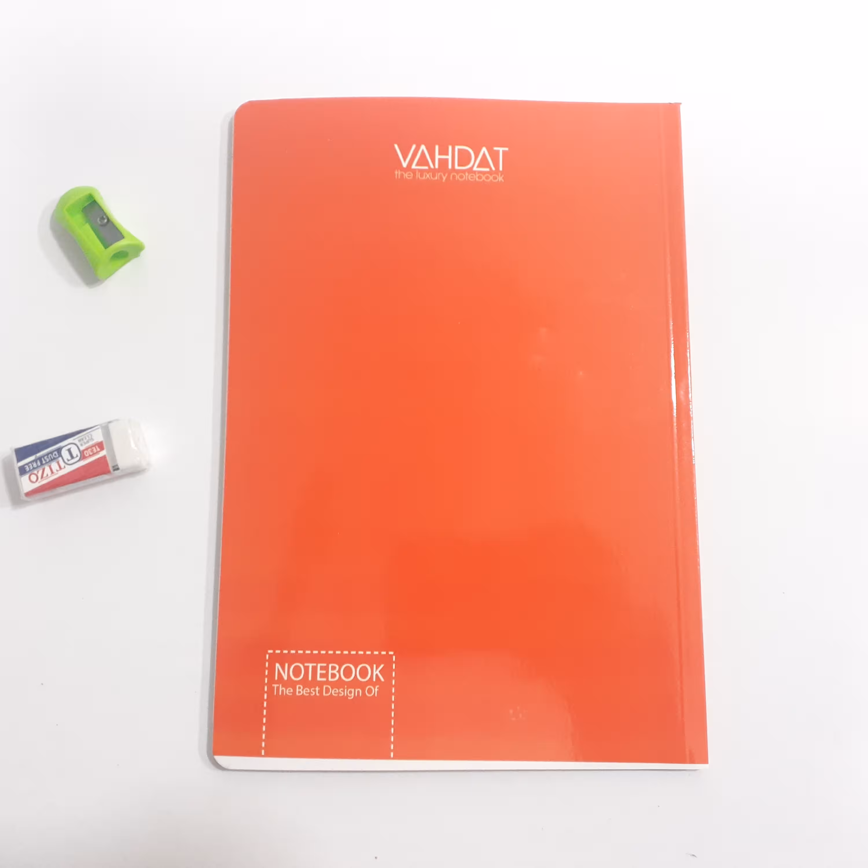 دفتر 50 برگ ته چسب تک رنگ وحدت