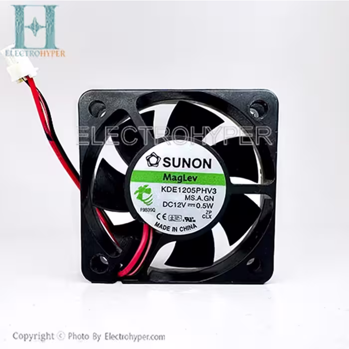 فن SUNON 12vDC ابعاد 5x5x1.5 سانتی متر