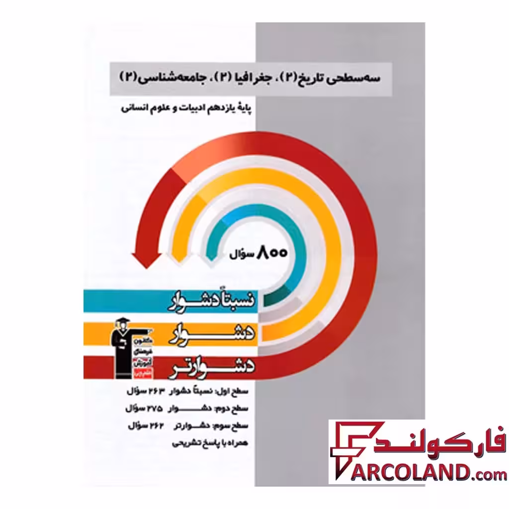 کتاب سه سطحی تاریخ، جغرافیا و جامعه شناسی یازدهم انسانی قلم چی