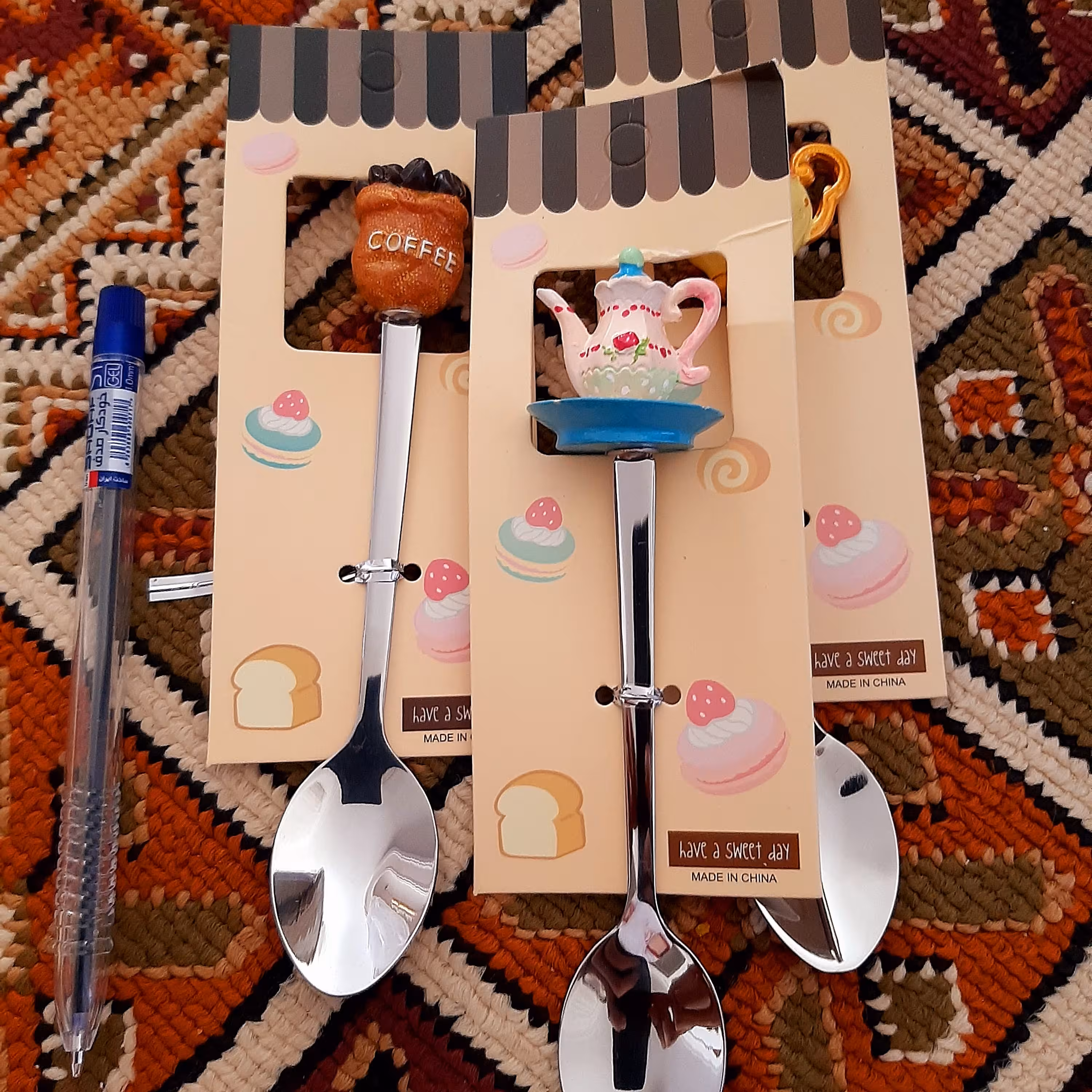 پک دوتایی از قاشق کافی جنس ممتاز وارداتی