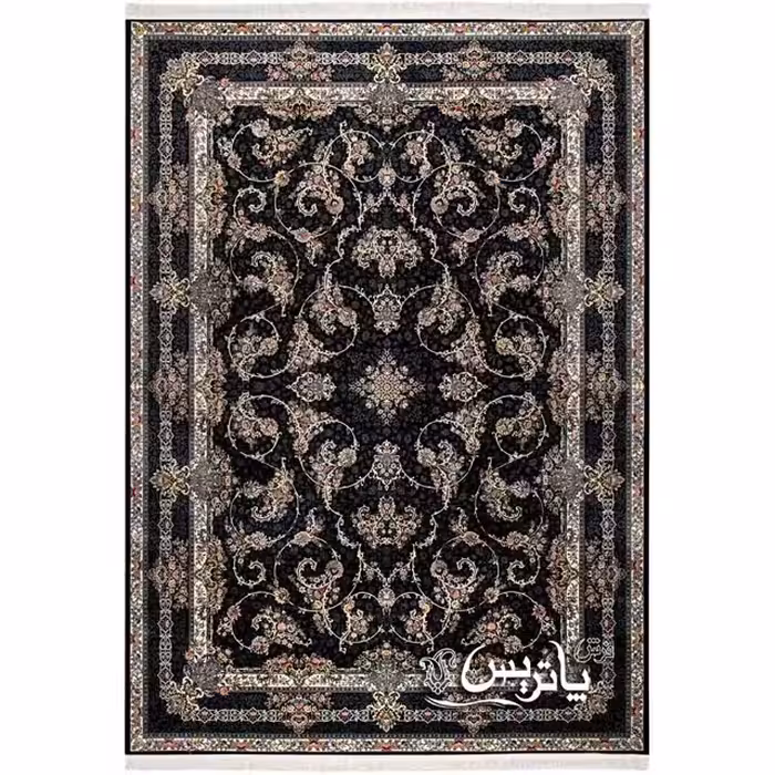 فرش پاتریس پیچک سرمه‌ای 1200 شانه
