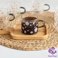 قهوه خوری پیرکس دسته رنگی دلی