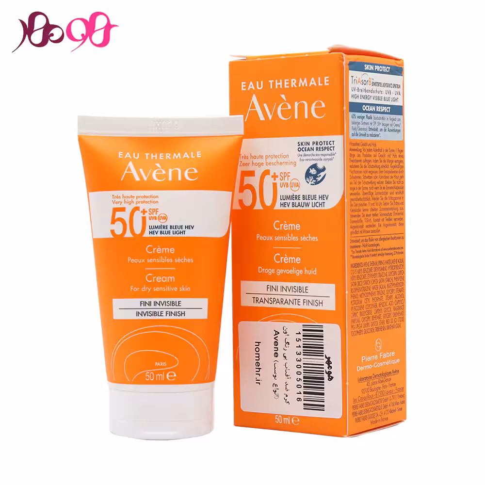 کرم ضد آفتاب بی رنگ اون Avene (پوست خشک و حساس)