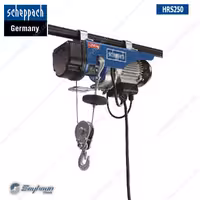 جرثقیل برقی 250 کیلوگرمی 530 وات شپخ مدل 4906904000 - SCHEPPACH HRS250