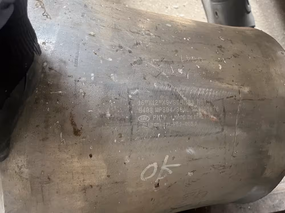 تبدیل کج 12 * 16 اینچ رده XS از جنس A 403/WP 304/304L