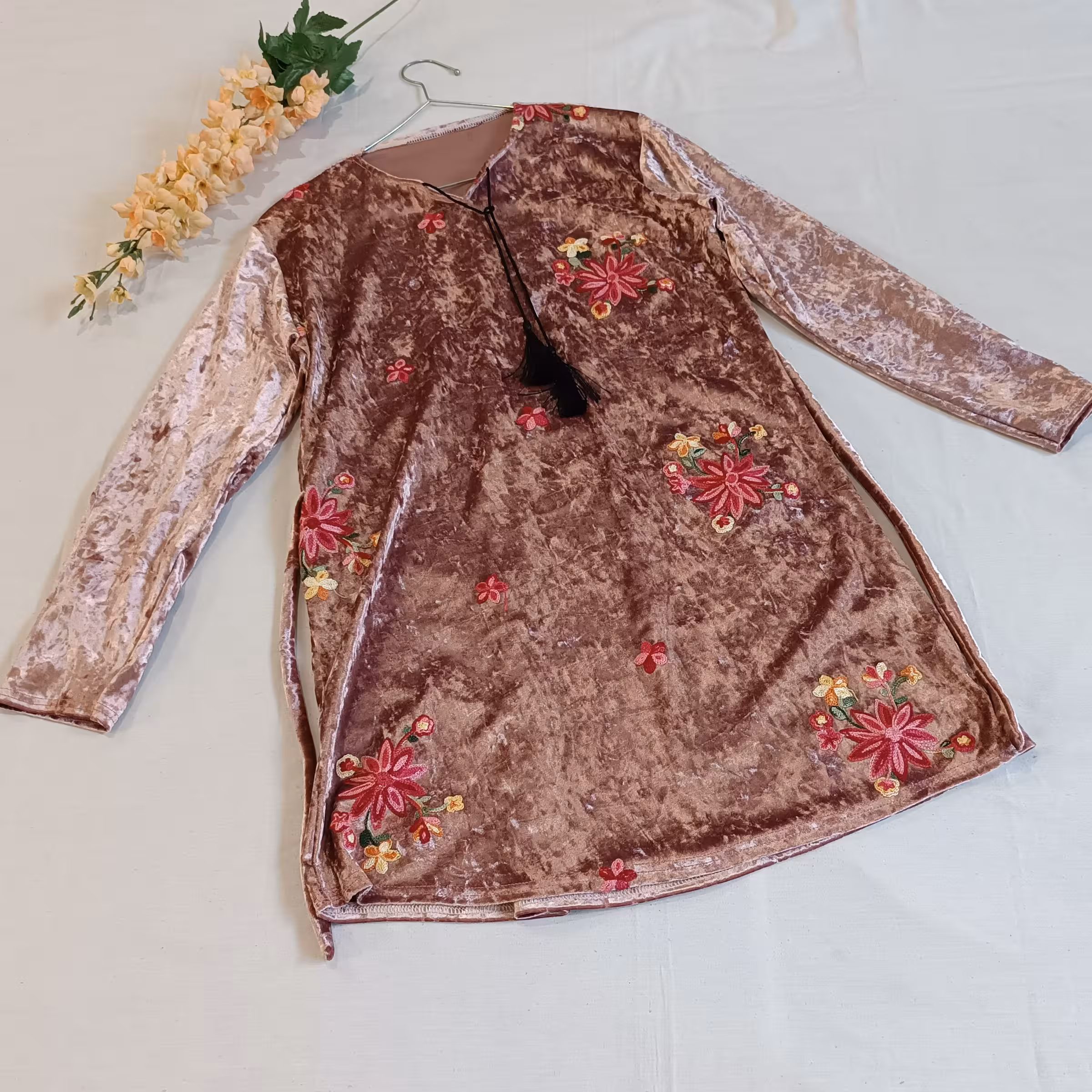 تونیک مخمل آینه ای