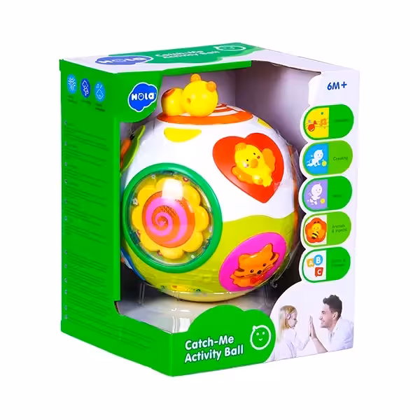 اسباب بازی توپ موزیکال هوشمند هولا تویز